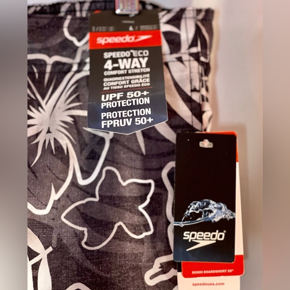 Men’s Speedo NWT Board Shorts Swim Trunks Tropical Suit UPF 50 Sz L Hawaiin - Picture 2 of 7